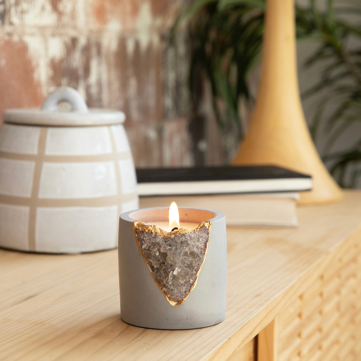 Pomelo Geode Candle