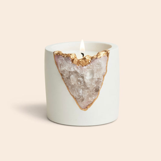 Sweet Musk Geode Candle