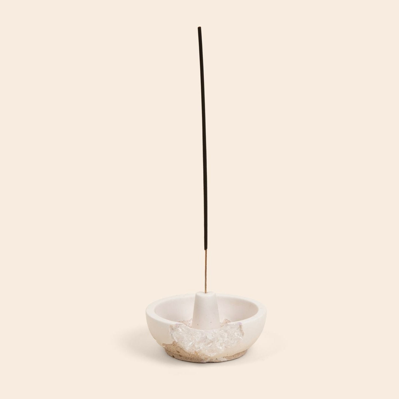 Earthware Quartz Incense Holder