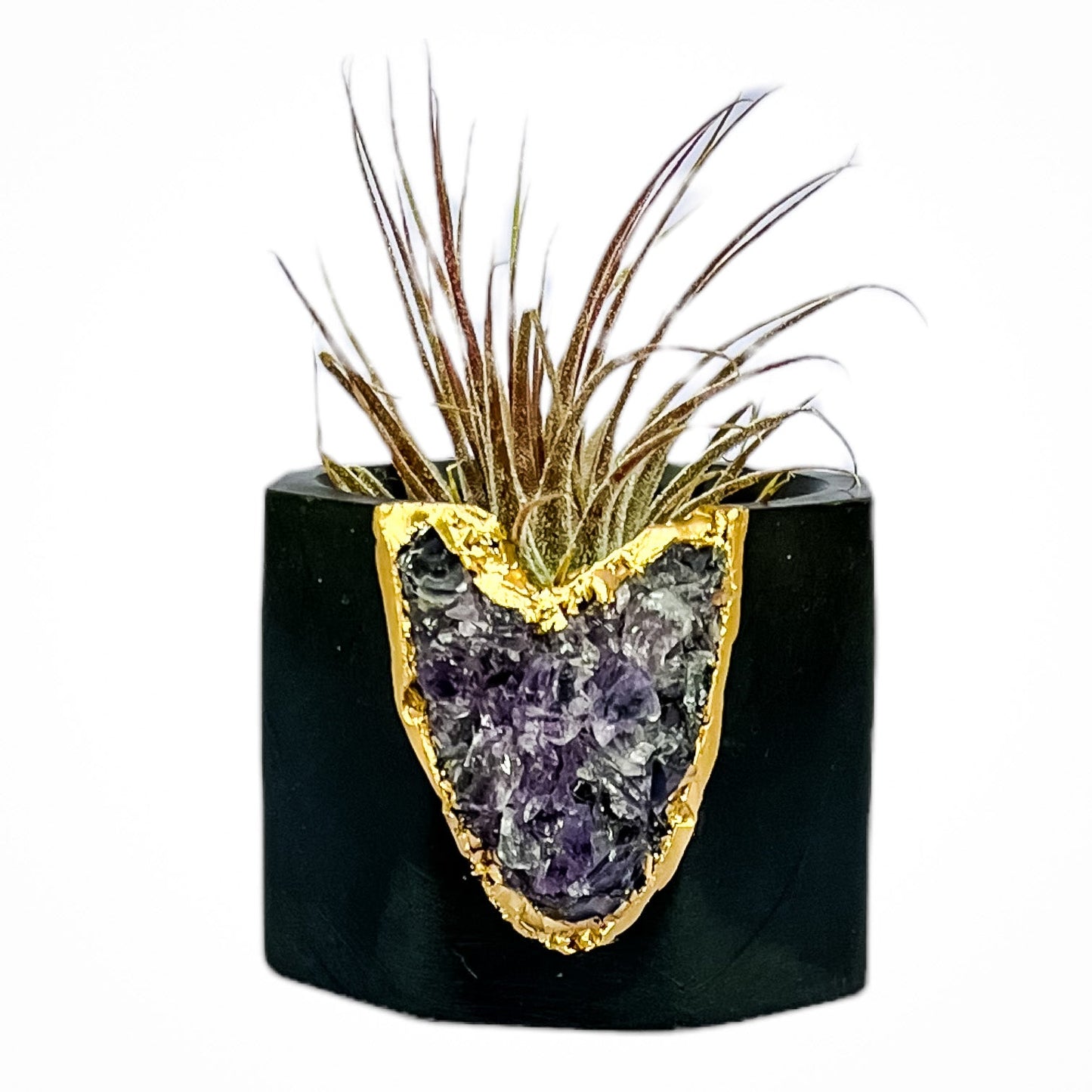 Amethyst Geode Vessel | Black